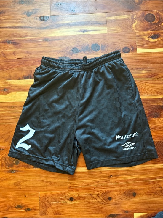 Umbro Other - Supreme × Umbro Jacquard Soccer Shorts — Black — Size Small